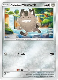 Pokémon-Karte Galarian Meowth 110/155