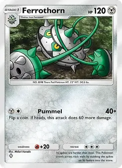 Pokémon-Karte Ferrothorn 116/155