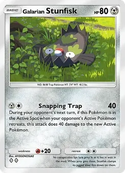 Pokémon-Karte Galarian Stunfisk 117/155