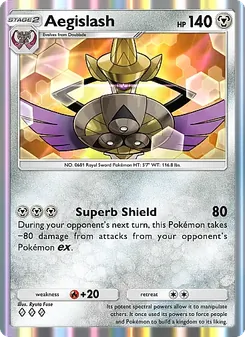 Pokémon-Karte Aegislash 120/155