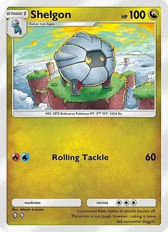 Pokémon-Karte Shelgon 122/155