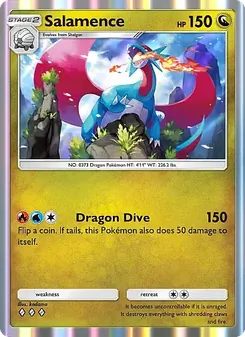 Pokémon-Karte Salamence 123/155
