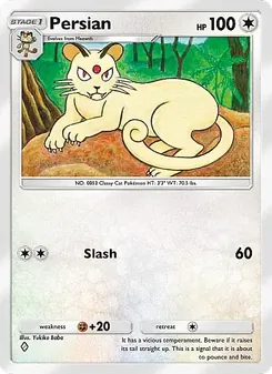 Pokémon-Karte Persian 125/155