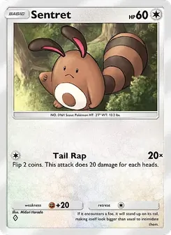 Pokémon-Karte Sentret 128/155