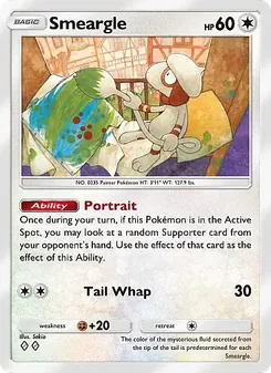 Pokémon-Karte Smeargle 130/155