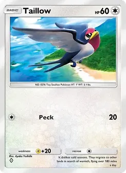 Pokémon-Karte Taillow 132/155
