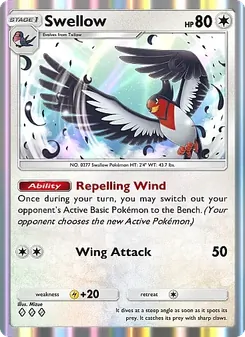 Pokémon-Karte Swellow 133/155