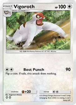 Pokémon-Karte Vigoroth 135/155