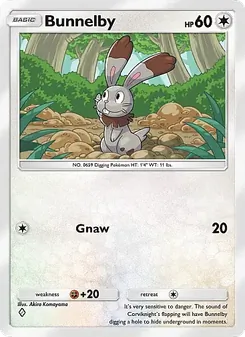 Pokémon-Karte Bunnelby 139/155