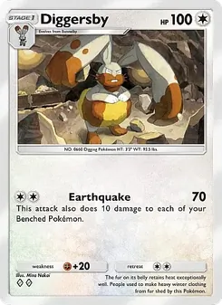 Pokémon-Karte Diggersby 140/155