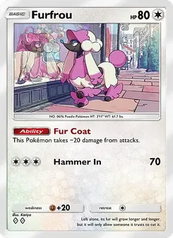 Pokémon-Karte Furfrou 141/155