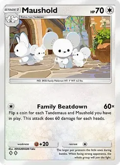 Pokémon-Karte Maushold 143/155