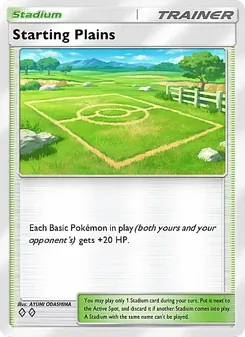 Pokémon-Karte Starting Plains 154/155