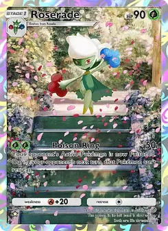 Pokémon-Karte Roserade 157/155
