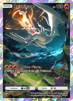 Pokémon-Karte Reshiram 160/155