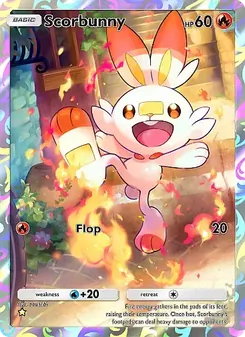Pokémon-Karte Scorbunny 162/155