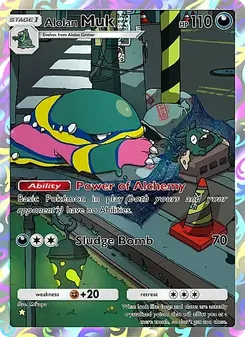 Pokémon-Karte Alolan Muk 173/155
