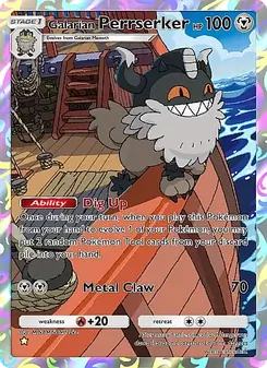 Pokémon-Karte Galarian Perrserker 177/155