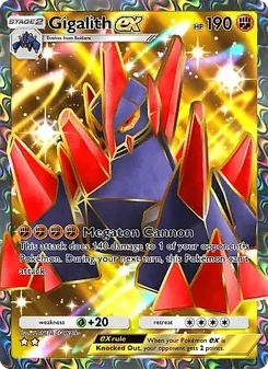 Pokémon-Karte Gigalith ex 187/155