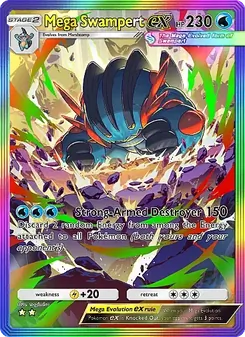 Pokémon-Karte Mega Swampert ex 197/155