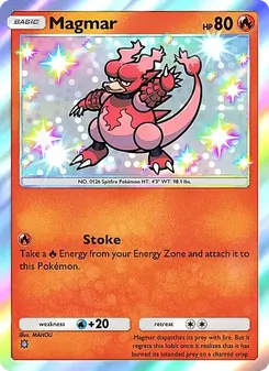 Pokémon-Karte Magmar 207/155
