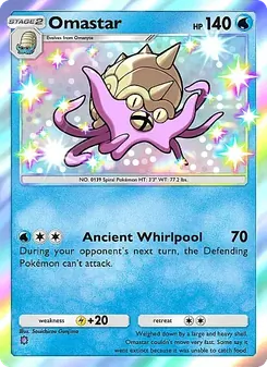 Pokémon-Karte Omastar 212/155