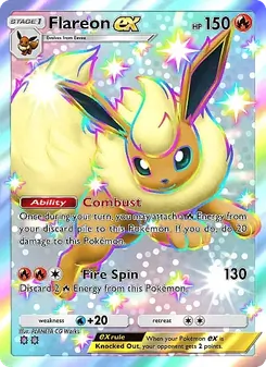 Pokémon-Karte Flareon ex 225/155