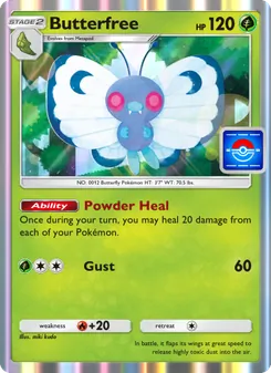 Pokémon-Karte Butterfree 013/000