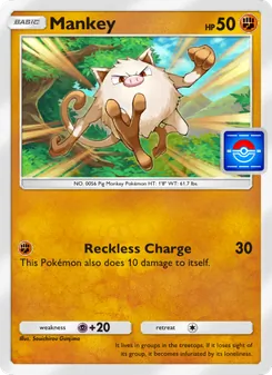 Pokémon-Karte Mankey 017/000