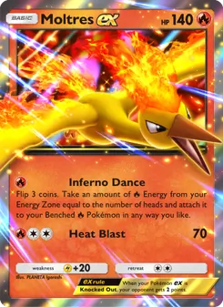 Pokémon-Karte Moltres ex 025/000