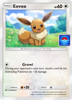 Pokémon-Karte Eevee 030/000
