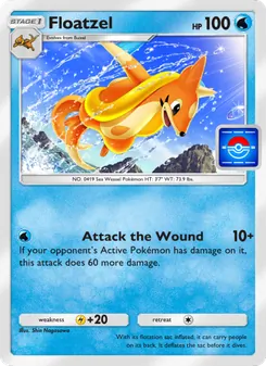 Pokémon-Karte Floatzel 053/000