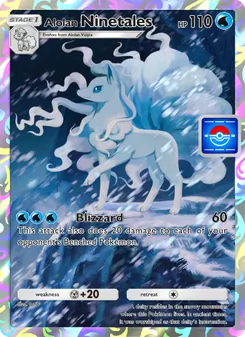Pokémon-Karte Alolan Ninetales 070/000