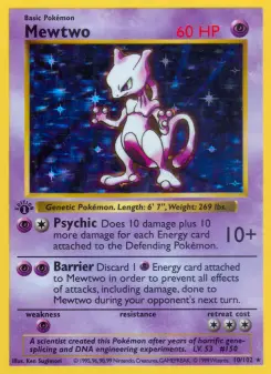 Pokémon-Karte Mewtwo 010/102