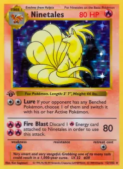 Pokémon-Karte Ninetales 012/102