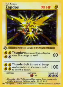 Pokémon-Karte Zapdos 016/102