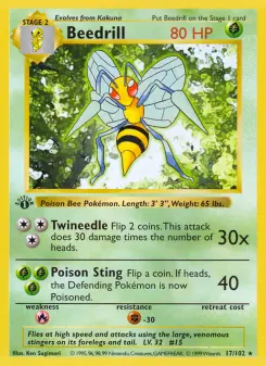 Pokémon-Karte Beedrill 017/102