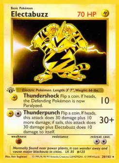 Pokémon-Karte Electabuzz 020/102