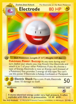 Pokémon-Karte Electrode 021/102