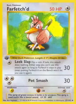 Pokémon-Karte Farfetch'd 027/102