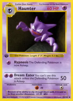Pokémon-Karte Haunter 029/102