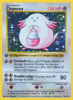 Pokémon-Karte Chansey 003/102