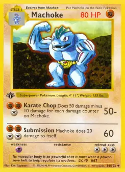 Pokémon-Karte Machoke 034/102