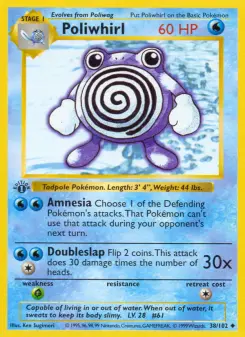 Pokémon-Karte Poliwhirl 038/102