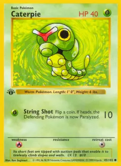 Pokémon-Karte Caterpie 045/102