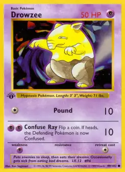 Pokémon-Karte Drowzee 049/102