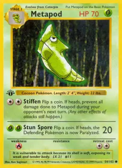 Pokémon-Karte Metapod 054/102