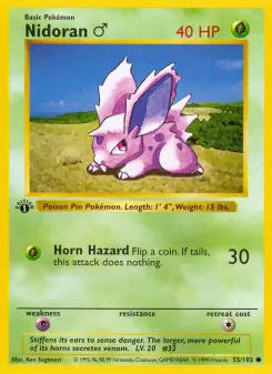 Pokémon-Karte Nidoran♂ 055/102