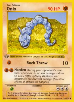 Pokémon-Karte Onix 056/102