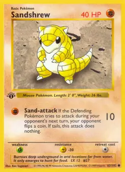 Pokémon-Karte Sandshrew 062/102